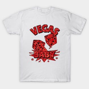 VEGAS Baby Roll The Dice Red T-Shirt